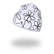 Čepice podšitá Outlast® - sv.šedá kytky/šedý melír