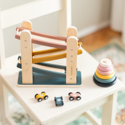 Hračka dřevěná závodní dráha Milky Way Wood of Mars 18m+ Cosmic Blue Petite&Mars