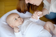 CocoonaBaby podložka + povlak White Red Castleb