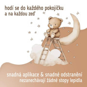 Nástěnné samolepky do dětského pokoje Teddy bear on a ladder Sipo