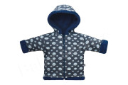 Kabátek s kapucí dvouvrstvý na zip Bubliny Baby Service