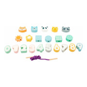 Navlékání korálků v pastelových barvách small foot