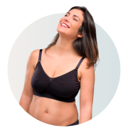 2x Original mateřská a kojící podprsenka béžová a černá Carriwel