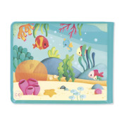 Měkká obrázková knížka do vody Mořský svět Janod