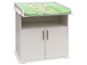 Přebalovací komoda Míša bílá laminát buk Scarlett