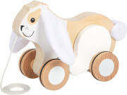 Dřevěná tahací hračka Králík se šustivými oušky small foot