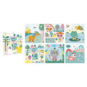 My arts&crafts Mini Sametové omalovánky Farma od 18 měsíců Janod