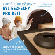 Ochranná páska pěnová pro ochranu hran a rohů nábytku 2 m Sipo