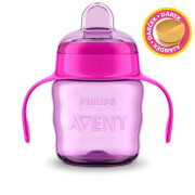 Hrneček pro první doušky Classic 200 ml s držadly dívka + dárek miska 6 m+ Philips Avent