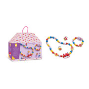 Kreativní sada Výroba šperků dřevěné korálky Lesní zvířátka 4 ks Janod Atelier 