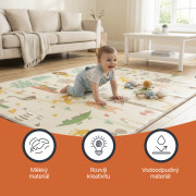 Multifunkční oboustranná pěnová skládací podložka 180 x 120 cm Forest Zopa