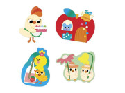 Velké samolepky Jaro 50 ks Stickers Janod