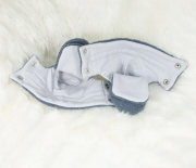 Capáčky Teddy fleece double Denim blue modrá Esito