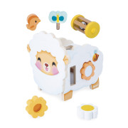 Farma Dřevěná motorická hračka Ovečka s mnoha aktivitami Janod