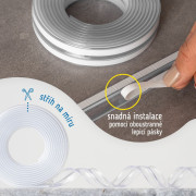 Ochranná páska na hrany transparentní 3 m Sipo 