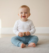 Buggy vzor obdélníky modrá Baby Service