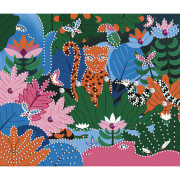 Kreativní sada Mini Džungle v noci Štrasové kamínky Janod Atelier