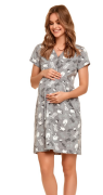 Kojící noční košile Šedá/zvířátka
