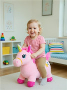 Plyšový skákací koník se zvukem Baby Mix