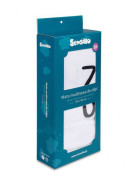 Milníková mušelínová plenka/dečka 120x120 cm Boho, bílá