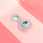 Dětská skládací cestovní vanička s odtokem růžová