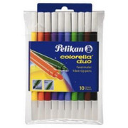 Fixy Pelikan 10 barev, oboustranné, pratelné