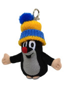 Krtek 10 cm plyšový přívěsek na karabince kulich