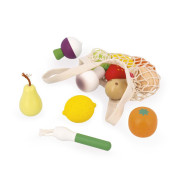 Dřevěná zelenina a ovoce v síťce Janod Shiny Grandma