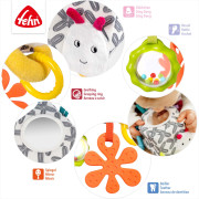 Aktivity kostka housenka DoBabyDoo Black & White Baby Fehn