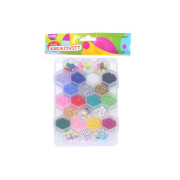 Korálky set + provázek + nůžky + zapínání