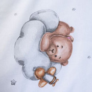 Povlečení do postýlky baby Medvídek "Plane" 100 x 135, 40 x 60 cm Jerry Fabrics