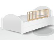 Zábrana na postel dřevěná