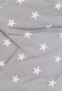 Novorozenecká rychlozavinovačka Klasik 78 x 78 cm Baby Nellys - Bílé hvězdičky + šedá