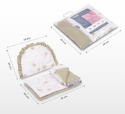 2D sada do kočárku, postýlky, kolébky mušelín/bavlna Sensillo 