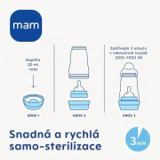 Dětská antikoliková láhev Perfect Start 260 ml Mam