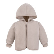 Merino dětská fleecová bunda béžová Eevi