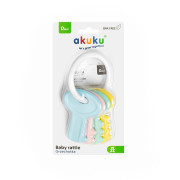 Dětské chrastítko klíče pastelové Akuku