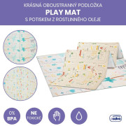 Hrací podložka Play Mat XXL 200 x 180 cm Animals city Asalvo