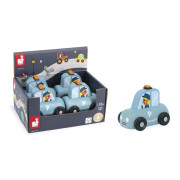 Dřevěné auto na tlačení Cross roads Janod Policie modré