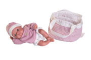 Realistická panenka miminko s celovinylovým tělem Mufly 21 cm Antonio Juan