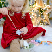 Navlékání Zvířátka Pastel 13 ks