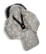 Fusak/zavinovačka/deka do autosedačky Vintage Animals Sky Blue Sleepee