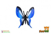 Motýl tropický Papilio/otakárek modrý zooted plast 5 cm