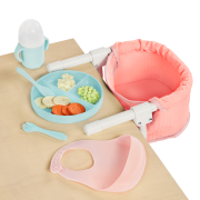Židlička ke stolu pro panenky s doplňky LullaBaby