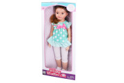 Chodící panenka s mašlí 70 cm