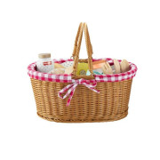 Piknikový koš s dřevěnými dobrotami