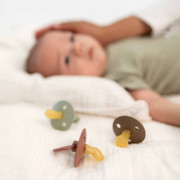 Colour anatomické dudlíky z přírodního kaučuku 2 ks 0 - 6 m Bibs