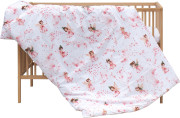Dětská postýlka s kompletní výbavou 120 x 60 cm přírodní Víla růžová Scarlett