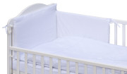 Dětská postýlka s kompletní výbavou Scarlett 120 x 60 cm - Měsíček - bílá
