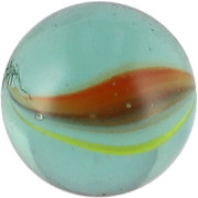 Kuličky cvrnkací skleněné různé velikosti v síťce 